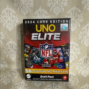 Elite NFL Player Cards Game - Black and Red
